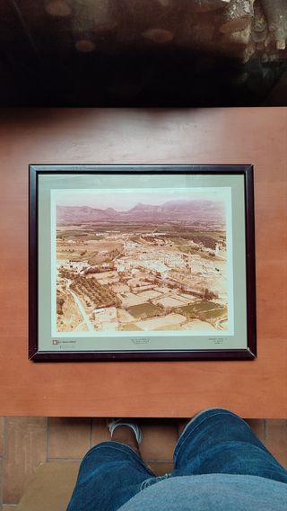 Cuadro foto aérea Siétamo años 70/80