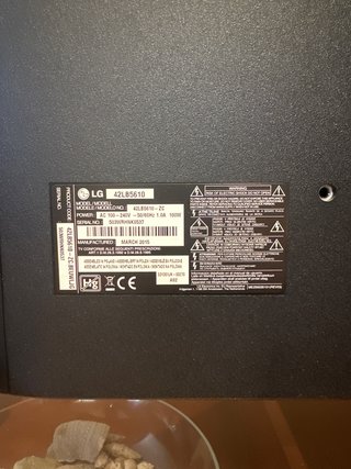 Televisión LG 42"