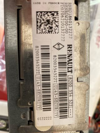 Renault Reproductor con CD player