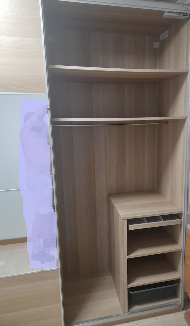 Armario pared 2x2'36 mts. ptas corred acristaladas