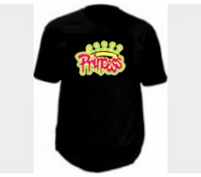 Camiseta luces led PRINCESS talla M