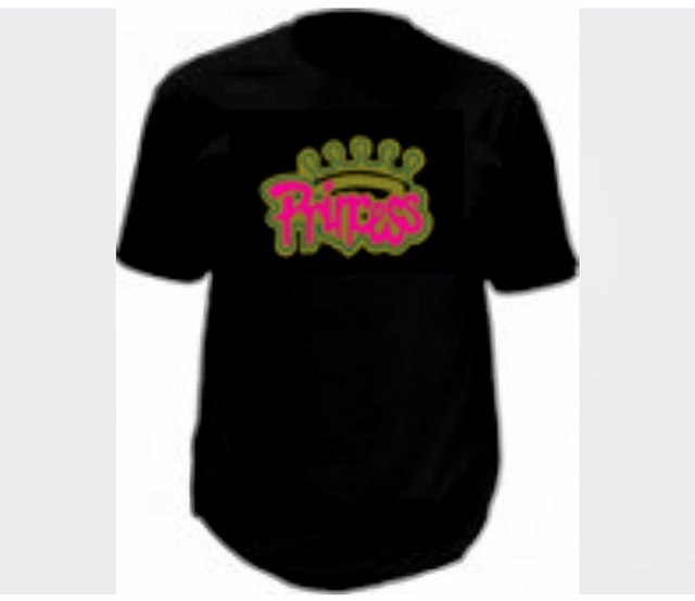 Camiseta luces led PRINCESS talla M