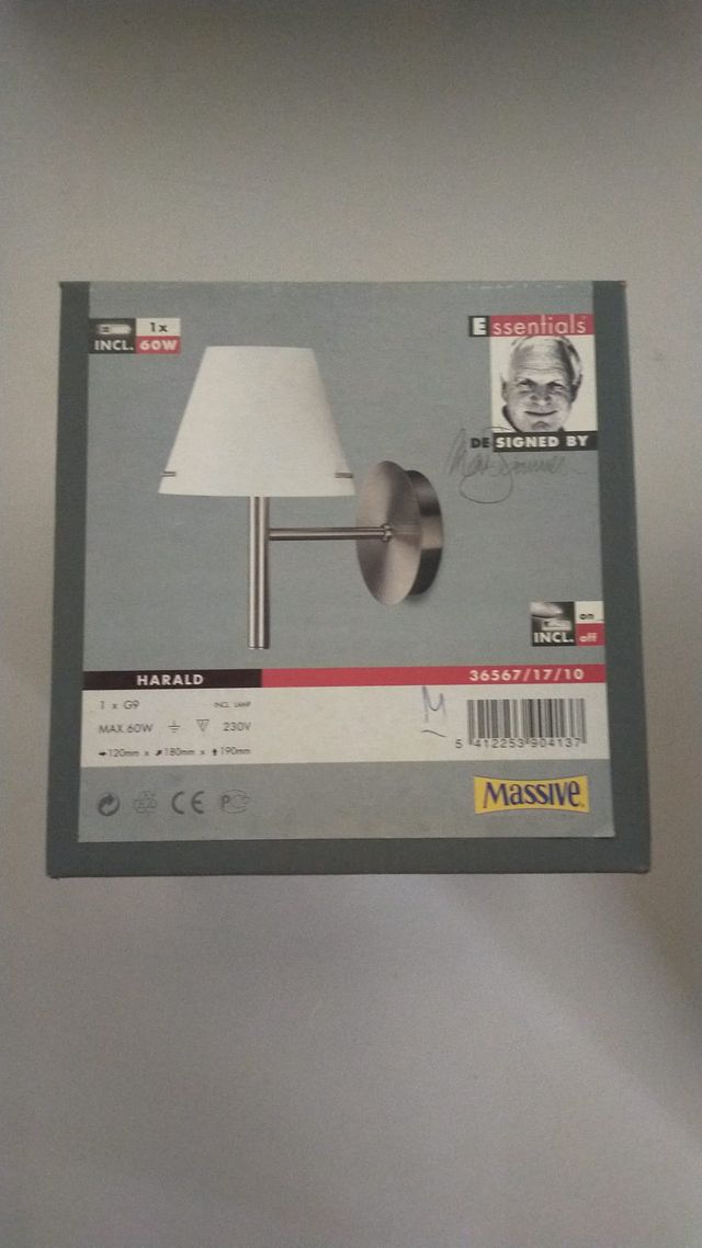 Lampara aplique pared pequeña METALARTE