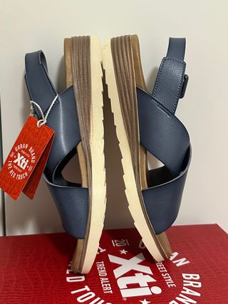 sandalias con cuña xti num 39 nuevas con etiquetas