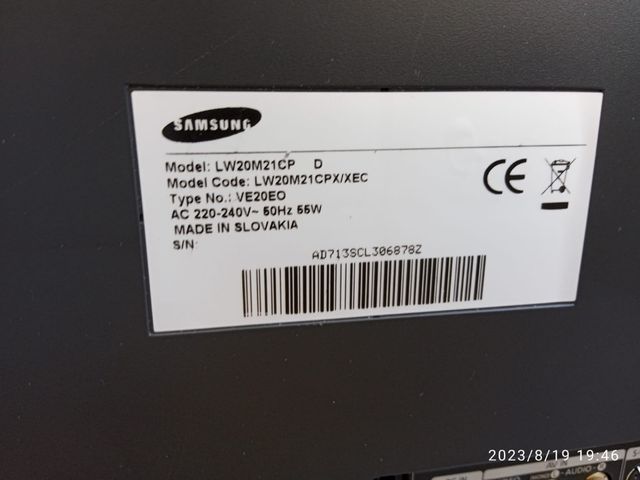 Televisión 20" Samsung