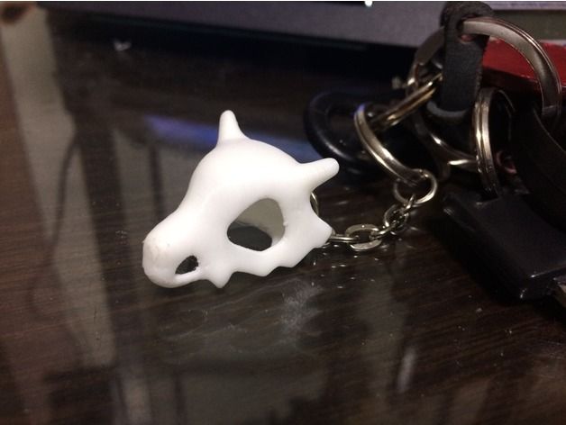 Llavero Pokemon cubone con cadena y anilla