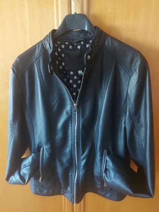 Cazadora Nera Mujer Cuero