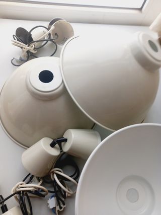 3 lámparas IKEA Techo Beige