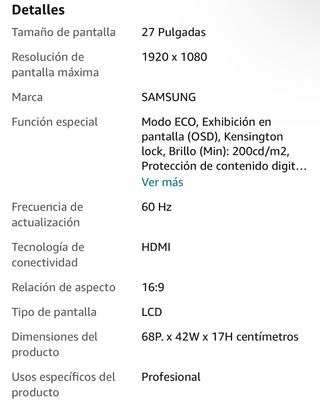 Monitor Samsung 27 Curvo