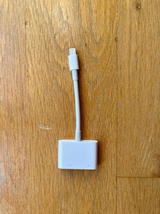 Apple adaptador lightning a AV digital
