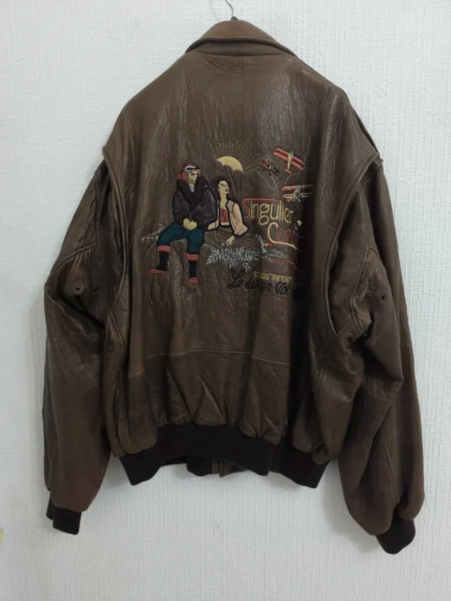 Chaqueta aviador cuero