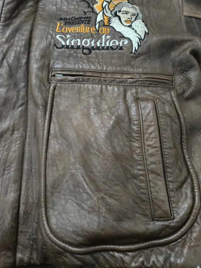 Chaqueta aviador cuero