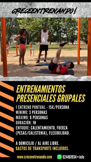 Entreno presencial Grupal