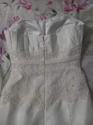 Vestido novia rosa clara