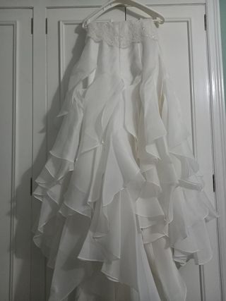 Vestido novia rosa clara