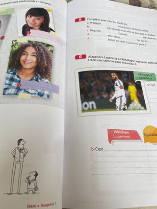 Libro actividades de francés primero ESO