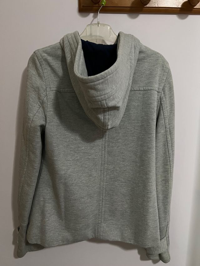 CHAQUETA GRIS JASPEADO