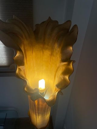 Lampara halógeno de pie tulipan