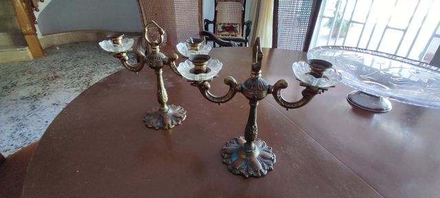 CANDELABROS DE BRONCE