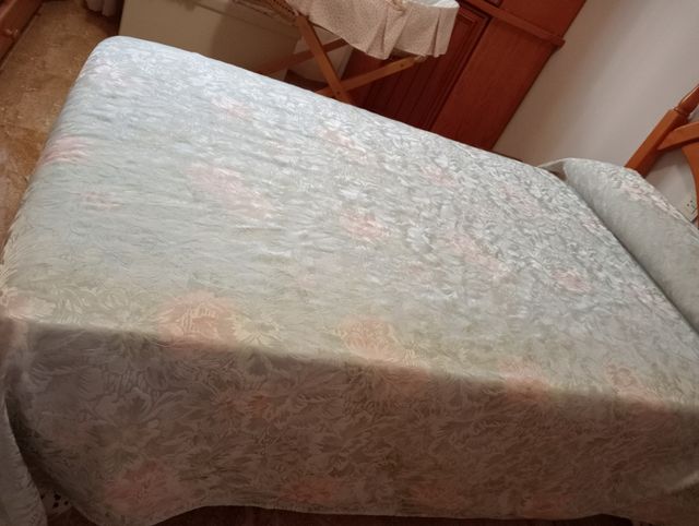 Pareja de colchas de seda vintage miden 262x172