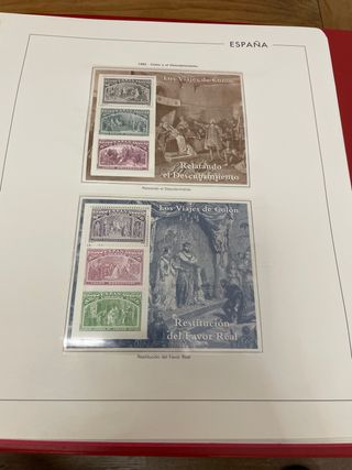 Sellos España año 1992 nuevos y hojas Anfil