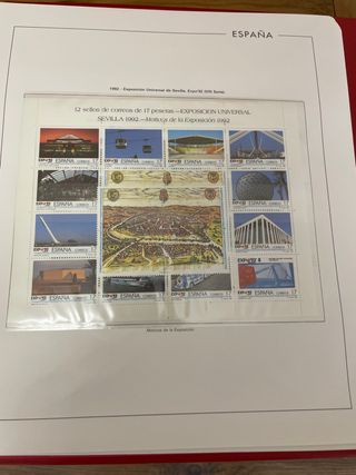 Sellos España año 1992 nuevos y hojas Anfil