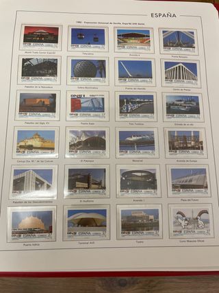 Sellos España año 1992 nuevos y hojas Anfil