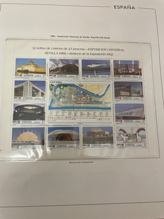 Sellos España año 1992 nuevos y hojas Anfil