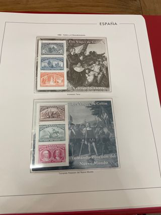 Sellos España año 1992 nuevos y hojas Anfil