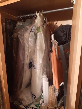 Armario madera con espejo