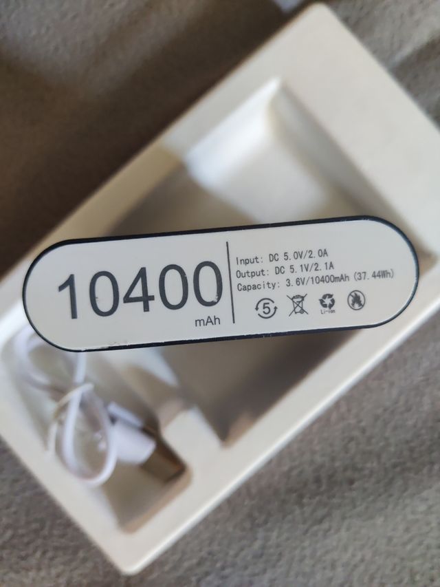 Power bank NUEVA 10400mAh