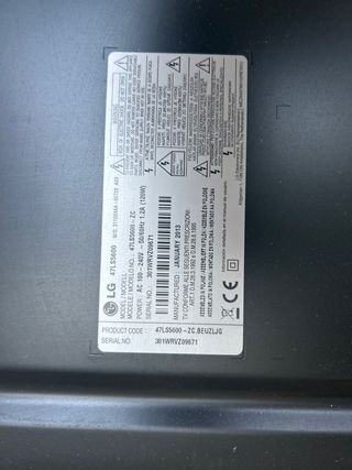 iluminación LED TV LG 47LS5600