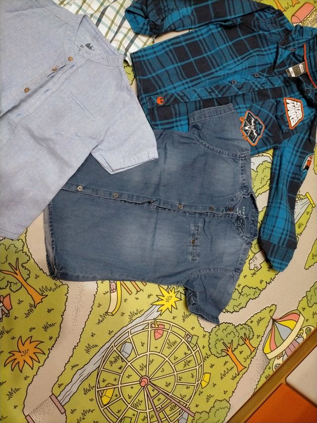 lote de camisas niño