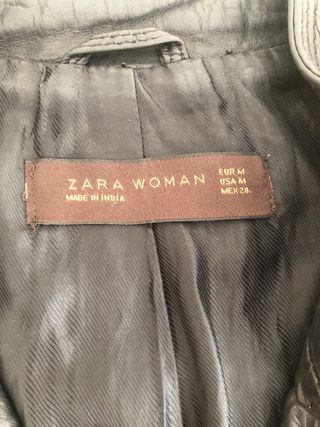 Cazadora piel Zara tipo perfecto