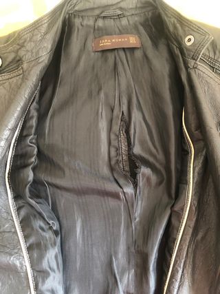 Cazadora piel Zara tipo perfecto