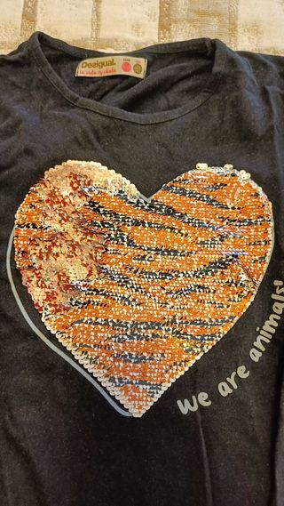 CAMISETA MANGA LARGA DESIGUAL 9/10 AÑOS