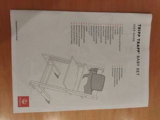 Tripp trapp baby set blanco trona stokke