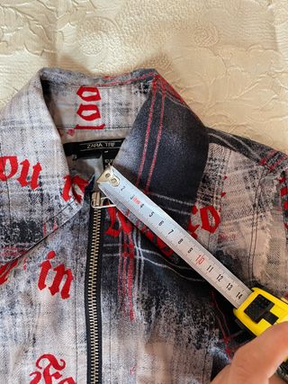 chaleco de tela de algodón Zara nuevo