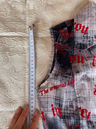 chaleco de tela de algodón Zara nuevo