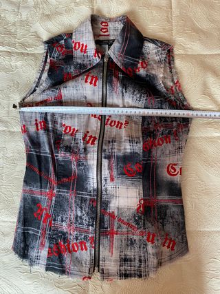 chaleco de tela de algodón Zara nuevo