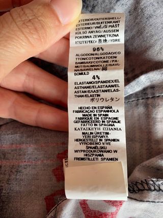 chaleco de tela de algodón Zara nuevo