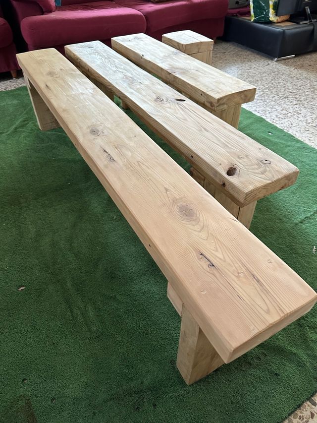 bancos de madera maciza balsain