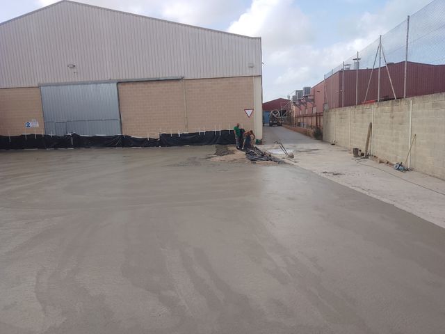 Hormigón pulido y fratasado impreso