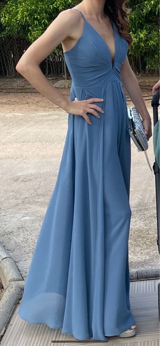 Vestido/Mono fiesta azul talla XS/S