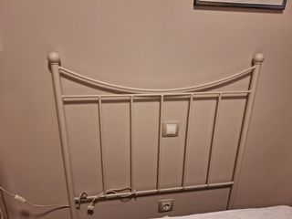 Cabecero como, blanco roto,,90 cm.