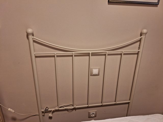 Cabecero como, blanco roto,,90 cm.