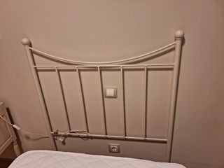 Cabecero como, blanco roto,,90 cm.