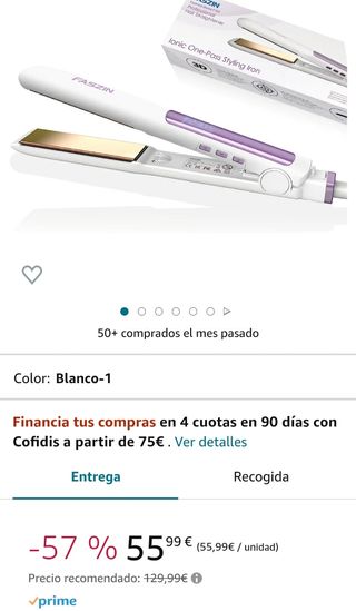 Plancha de pelo iónica NUEVA