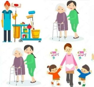 limpieza,cuidado personas mayores y niños