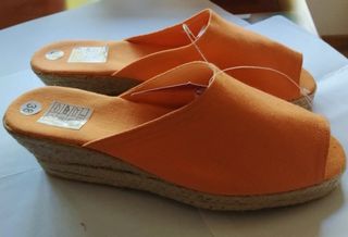 Zapatillas cuña de esparto, sin estrenar